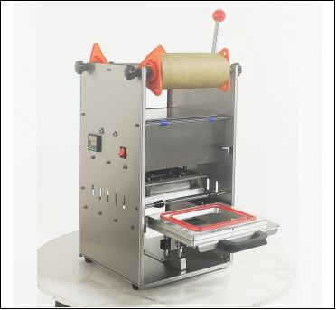 Electric Manual Milk Tea Sealing Machine with Food-Grade Stainless Steel Body and 6061 Anodized Aluminum Mold