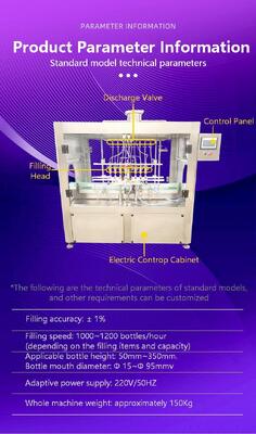 Fully Automatic Laundry Detergent CH-XYYGZ Hand Sanitizer Shampoo Shower Gel Automatic Quantitative Filling Machine