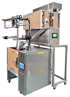 Máquina de embalaje de bolsas de arroz / granos / nueces / frutas totalmente automática con pesaje eléctrico de 4 cabezas