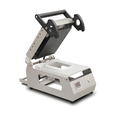 Máquina selladora de bandejas manual DQ-5 para envasado de alimentos  Fácil de usar Paquete de alimentos y carne  para recipientes de plástico Bandeja de alimentos Corte transversal  Máquina selladora