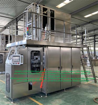 100% Pure Juice Aseptic Carton Filling Machine with 23kw Power Consumption and 3m3/min Air Consumption