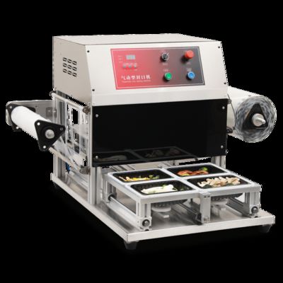 Máquina selladora de bandejas completamente automática CH-QF430T-S con acero inoxidable de grado alimenticio y molde de aluminio anodizado 6061 para envasado de alimentos frescos