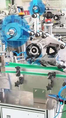 Fully automatic double head round bottle labeling machine CH-306 neck label automatic labeling machine