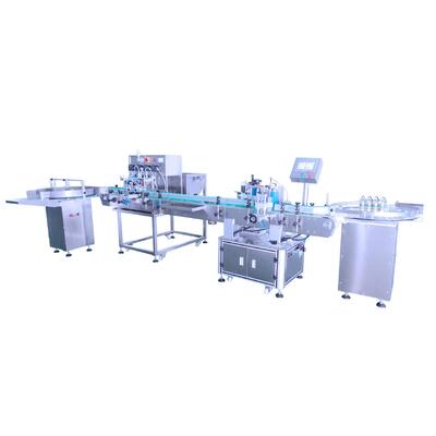 Máquina de llenado de bomba peristáltica de cuatro cabezas totalmente automática CH-5566 para aceite de sésamo y línea de producción de llenado de aceite de colza comestible