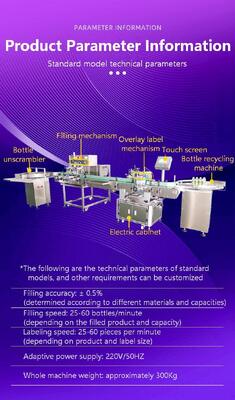 Customized fully automatic four head peristaltic pump filling machine CH-5566 for sesame oil and edible rapeseed oil filling production line